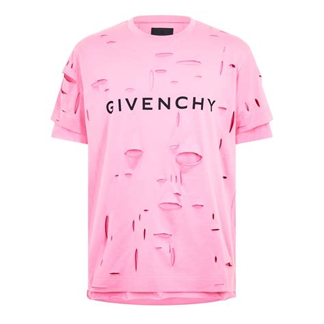 givenchy t shir|Givenchy distressed t shirt.